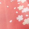 小紋 良品 RK リョウコキクチ しつけ糸付き ポリエステル 花柄 袷仕立て 身丈168cm 裄丈69cm ピンク_画像6