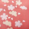 小紋 良品 RK リョウコキクチ しつけ糸付き ポリエステル 花柄 袷仕立て 身丈168cm 裄丈69cm ピンク_画像8