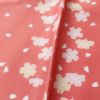 小紋 良品 RK リョウコキクチ しつけ糸付き ポリエステル 花柄 袷仕立て 身丈168cm 裄丈69cm ピンク_画像9