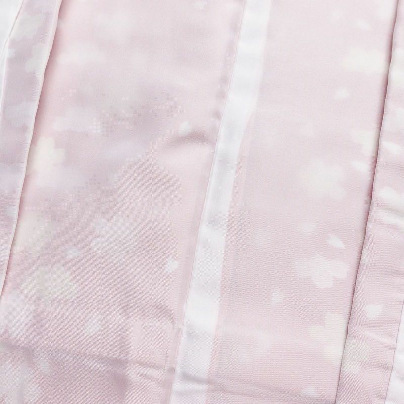 小紋 良品 RK リョウコキクチ しつけ糸付き ポリエステル 花柄 袷仕立て 身丈168cm 裄丈69cm ピンク_画像17