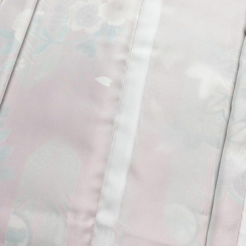 小紋 美品 しつけ糸付き ポリエステル 古典柄 袷仕立て 身丈166cm 裄丈68.5cm 赤・朱_画像17