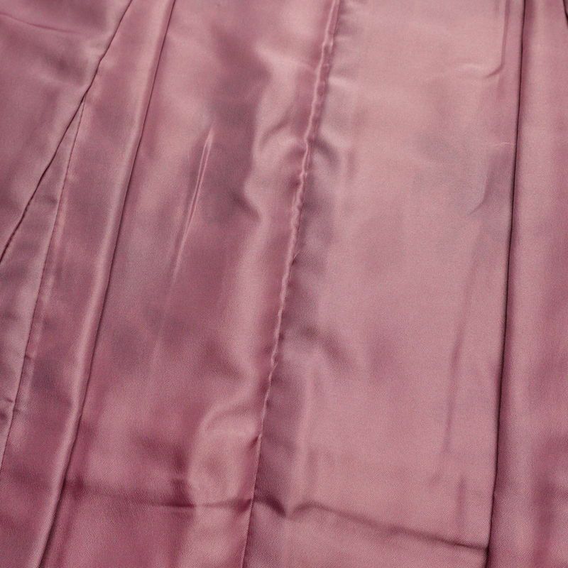 小紋 美品 しつけ糸付き ポリエステル 花柄 袷仕立て 身丈166.5cm 裄丈68.5cm クリーム_画像17