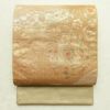 袋帯 太鼓柄 良品 スワトウ刺繍 フォーマル用 正絹 木の葉・植物柄 刺繍 金・銀_画像1