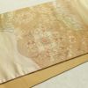 袋帯 太鼓柄 良品 スワトウ刺繍 フォーマル用 正絹 木の葉・植物柄 刺繍 金・銀_画像11