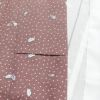 小紋 良品 ポリエステル 木の葉・植物柄 袷仕立て 身丈156cm 裄丈64.5cm 小豆・エンジ_画像16