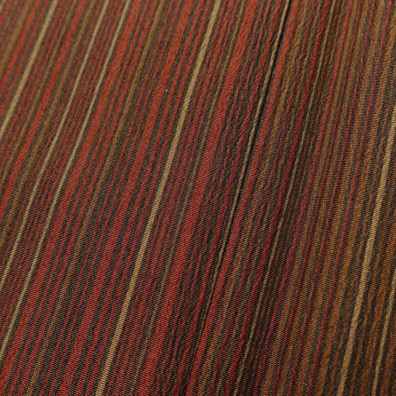 小紋 ポリエステル 縞柄・線柄 袷仕立て 身丈163.5cm 裄丈67cm 多色使い_画像8