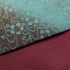 袋帯 全通柄 良品 フォーマル用 正絹 花 流水 紗綾形 古典柄 緑・うぐいす色_画像11