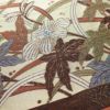 袋帯 六通柄 一般用 正絹 木の葉・植物柄 茶_画像4