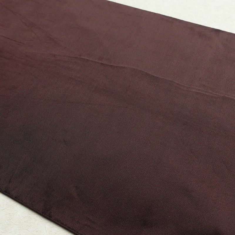 袋帯 六通柄 一般用 正絹 木の葉・植物柄 茶_画像18