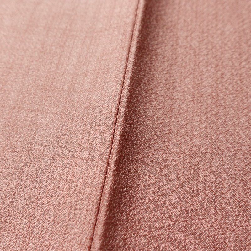 小紋 良品 飛び柄 ポリエステル 花柄 袷仕立て 身丈165cm 裄丈67.5cm ピンク_画像9