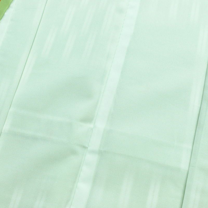 小紋 ポリエステル 古典柄 袷仕立て 身丈164.5cm 裄丈68cm 緑・うぐいす色_画像17