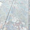 小紋 しつけ糸付き ポリエステル 花柄 袷仕立て 身丈159cm 裄丈67cm 紫・藤色_画像5