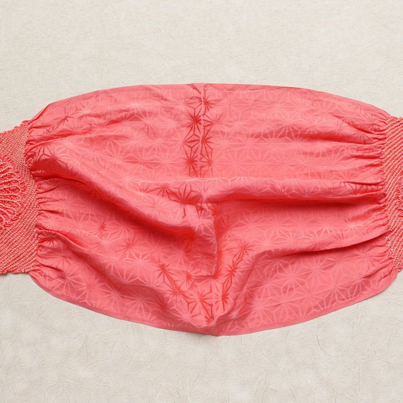 帯揚げ 絞り 正絹 花柄 ピンク_画像8