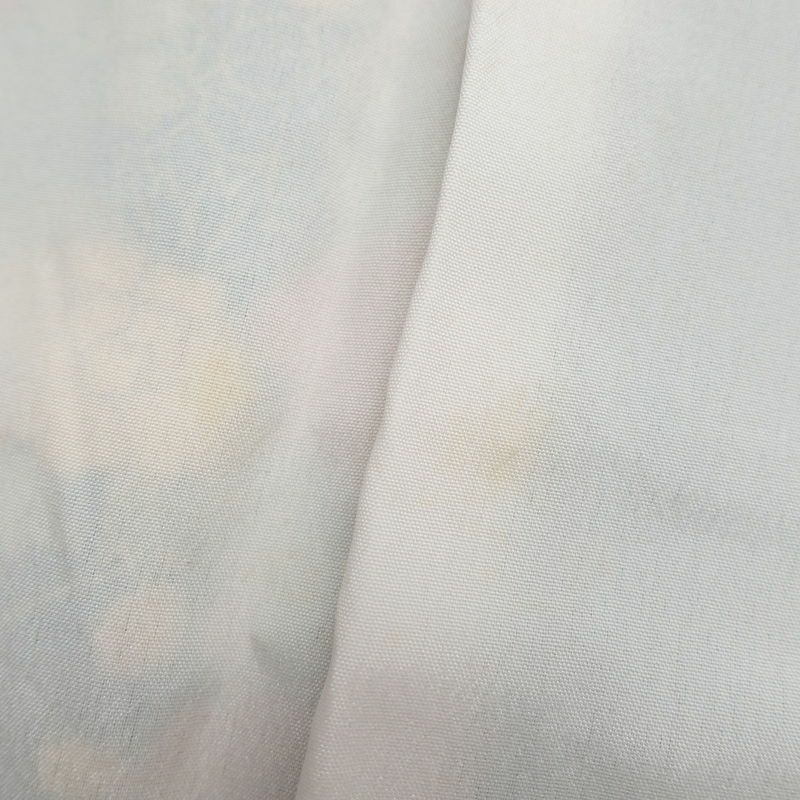 小紋 混紡 花柄 袷仕立て 身丈153cm 裄丈63.5cm 青・紺_画像19