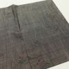 紬 正絹 幾何学柄・抽象柄 袷仕立て 身丈163.5cm 裄丈63.5cm 茶_画像12