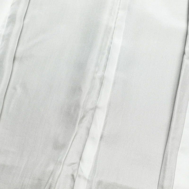 付け下げ 良品 しつけ糸付き 丹後ちりめん 縮緬 正絹 木の葉・植物柄 袷仕立て 身丈165.5cm 裄丈66cm 箔 金彩 黄・黄土色_画像18