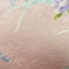 小紋 総柄 正絹 花柄 袷仕立て 身丈164cm 裄丈66.5cm 金彩 ピンク_画像10