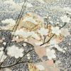 訪問着 たたき染め 縮緬 正絹 古典柄 袷仕立て 身丈164.5cm 裄丈67cm 箔 金彩 グレー_画像6
