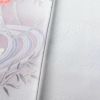 小紋 正絹 花柄 袷仕立て 身丈160cm 裄丈64cm 一部しつけ糸付き 金彩 紫・藤色_画像8