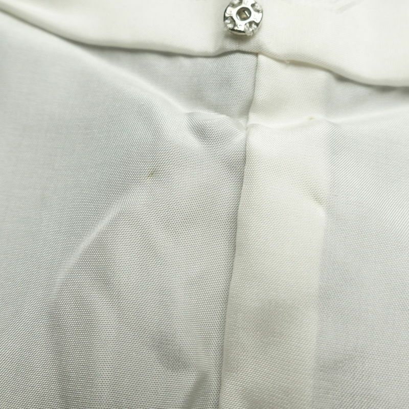 紬 良品 正絹 幾何学柄・抽象柄 袷仕立て 身丈160cm 裄丈65cm 一部しつけ糸付き 緑・うぐいす色_画像18