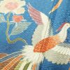 訪問着 良品 金駒刺繍 綸子 一つ紋付き 正絹 人物・動物柄 袷仕立て 身丈165cm 裄丈67.5cm 箔 共八掛 金彩 青・紺_画像7