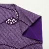 小紋 絞り 正絹 古典柄 袷仕立て 身丈153cm 裄丈64.5cm 紫・藤色_画像12