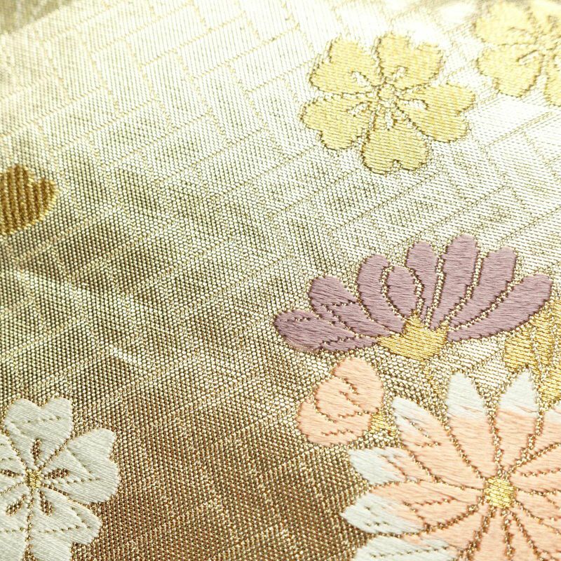 袋帯 六通柄 フォーマル用 正絹 古典柄 箔 金・銀_画像5