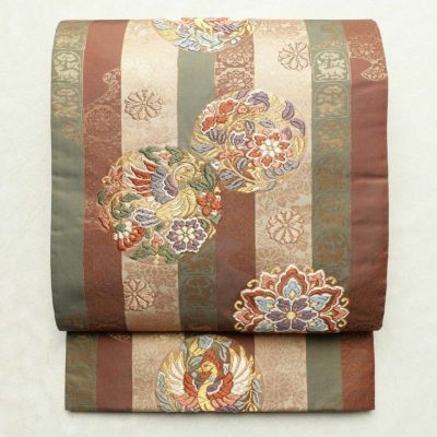 袋帯 六通柄 フォーマル用 正絹 幾何学柄・抽象柄 多色使い