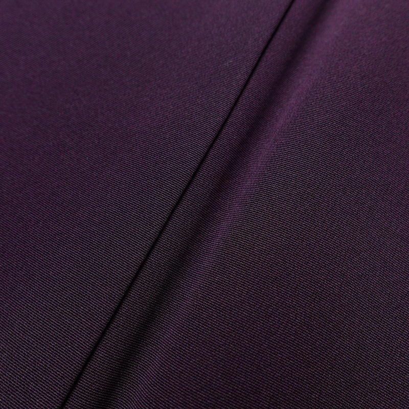 色無地 しつけ糸付き 一つ紋付き 正絹 無地 袷仕立て 身丈163.5cm 裄丈66.5cm 着物 共八掛 紫・藤色_画像6