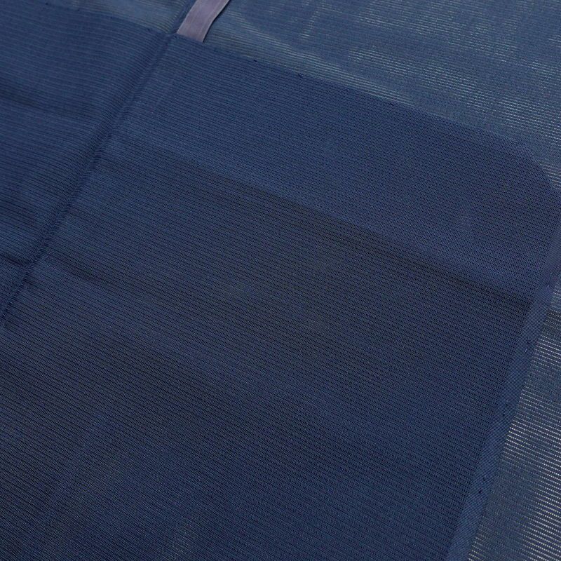 盛夏 色無地 絽 夏用 正絹 無地 単衣仕立て 身丈147cm 裄丈63.5cm 着物 青・紺_画像18