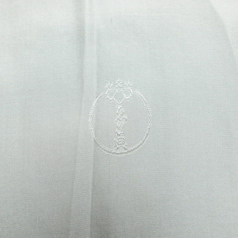 紬 正絹 その他の柄 袷仕立て 身丈156cm 裄丈63cm 緑・うぐいす色_画像18