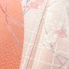付け下げ 良品 しつけ糸付き 正絹 花柄 袷仕立て 身丈162cm 裄丈65.5cm 箔 ピンク_画像9