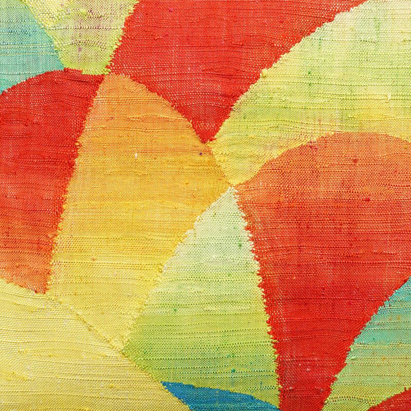 名古屋帯 紬地 太鼓柄 良品 正絹 古典柄 通し仕立て 黄・黄土色_画像2