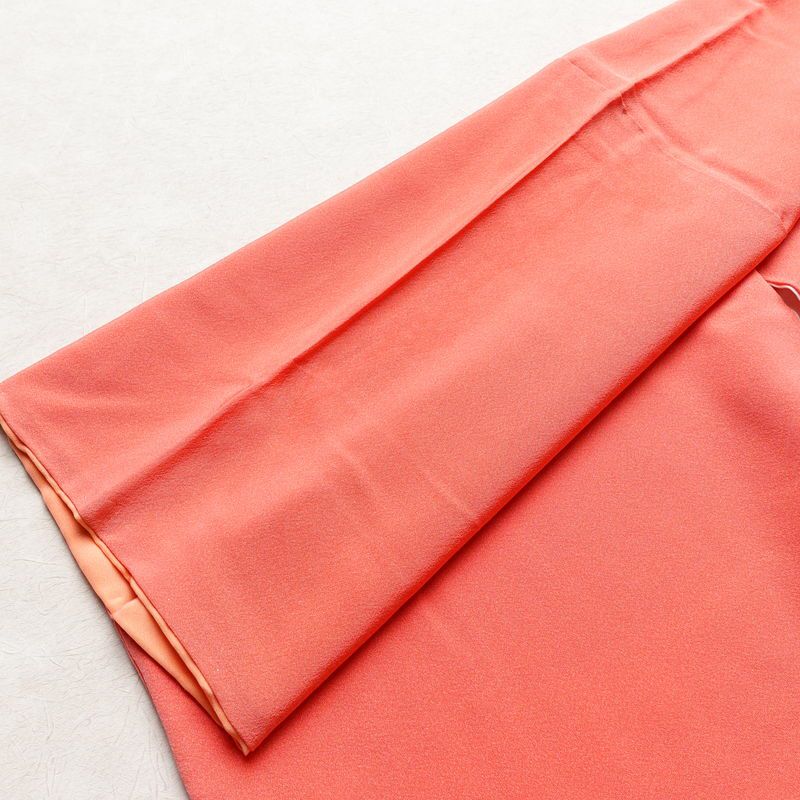 訪問着 縮緬 正絹 古典柄 袷仕立て 身丈158.5cm 裄丈67cm 箔 ピンク_画像11