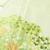 色留袖 一つ紋付き 正絹 木の葉・植物柄 袷仕立て 身丈164cm 裄丈64cm 箔 刺繍 共八掛 金彩 緑・うぐいす色_画像5