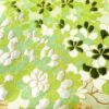 色留袖 一つ紋付き 正絹 木の葉・植物柄 袷仕立て 身丈164cm 裄丈64cm 箔 刺繍 共八掛 金彩 緑・うぐいす色_画像7