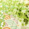 色留袖 一つ紋付き 正絹 木の葉・植物柄 袷仕立て 身丈164cm 裄丈64cm 箔 刺繍 共八掛 金彩 緑・うぐいす色_画像8