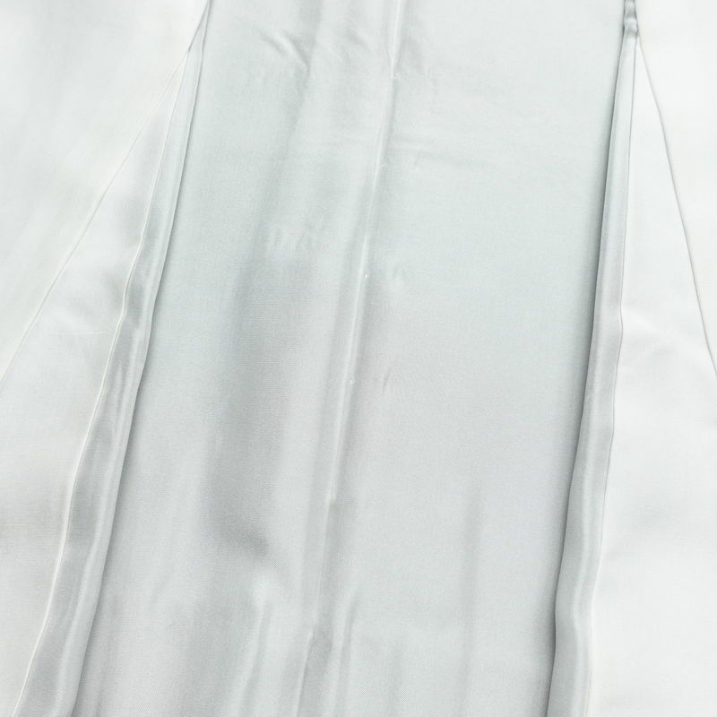 小紋 縮緬 正絹 幾何学柄・抽象柄 袷仕立て 身丈163.5cm 裄丈65.5cm 青・紺_画像17