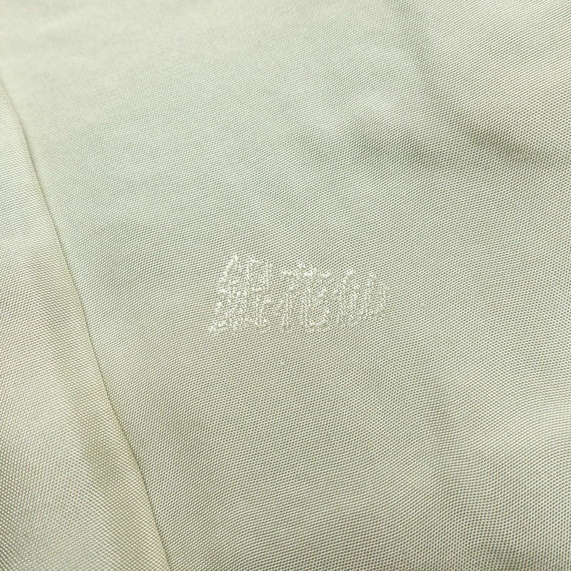 付け下げ 浜ちりめん 縮緬 しつけ糸付き 正絹 その他の柄 袷仕立て 身丈155.5cm 裄丈67cm 銀花仙 緑・うぐいす色_画像17