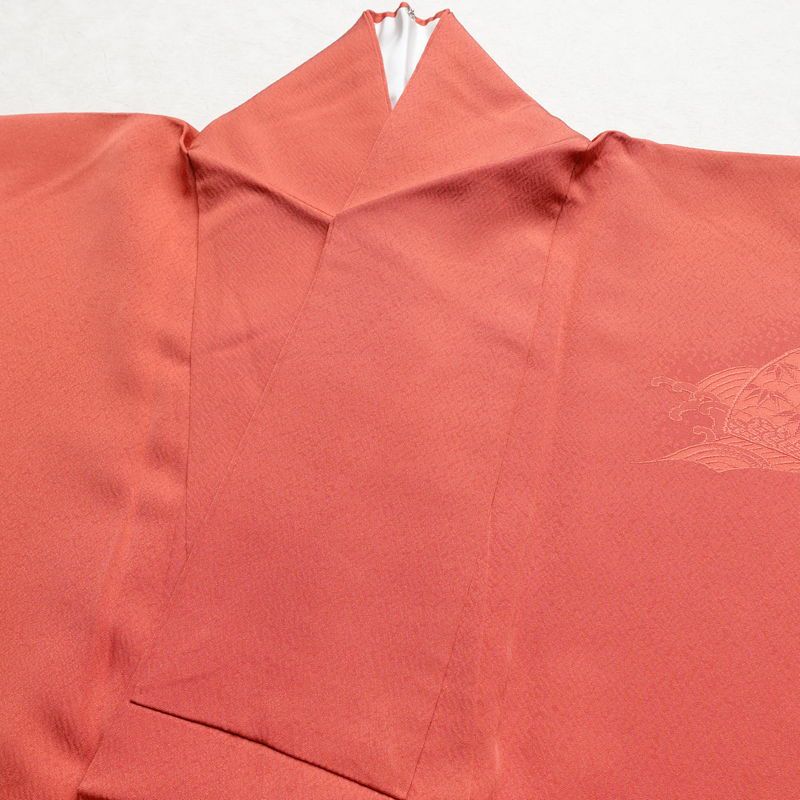 付け下げ 正絹 古典柄 袷仕立て 身丈159cm 裄丈67.5cm ピンク_画像15