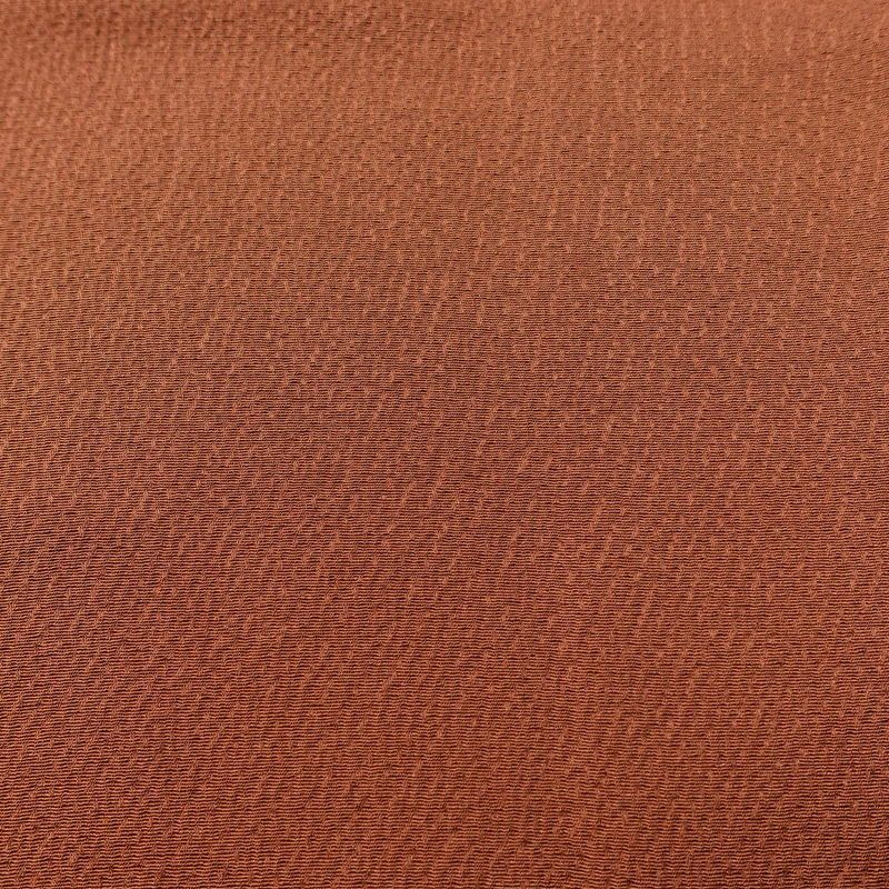 色無地 縮緬 正絹 無地 柄八掛 袷仕立て 身丈159cm 裄丈67.5cm 茶_画像6