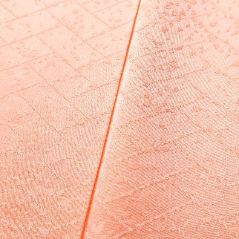 色無地 良品 しつけ糸付き 正絹 古典柄 袷仕立て 身丈168.5cm 裄丈68cm ピンク_画像8