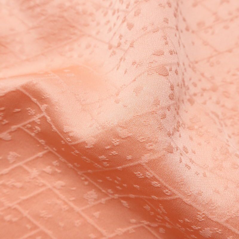 色無地 良品 しつけ糸付き 正絹 古典柄 袷仕立て 身丈168.5cm 裄丈68cm ピンク_画像21