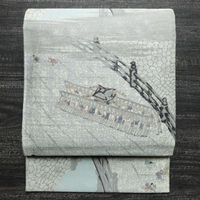 袋帯 六通柄 フォーマル用 正絹 古典柄 箔 金糸 銀糸 帯 金・銀 | 六通