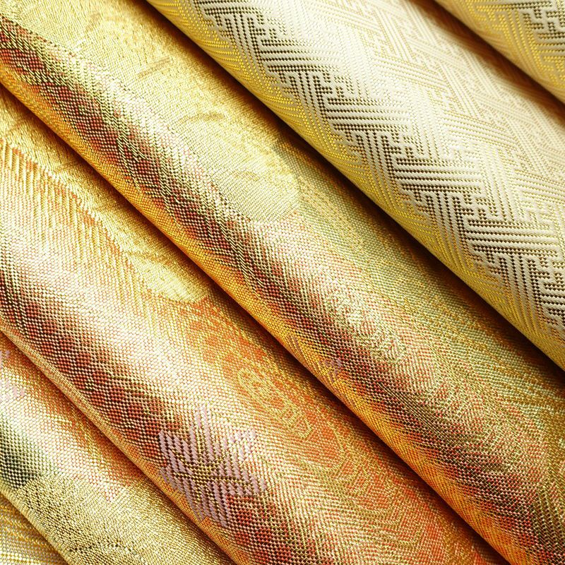 袋帯 佐賀錦 本場筑前博多織 六通柄 良品 証紙あり フォーマル用 正絹 古典柄 金・銀_画像20