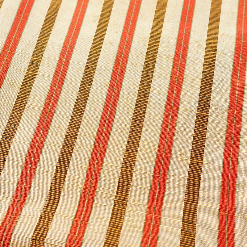 紬 しつけ糸付き 正絹 縞柄・線柄 袷仕立て 身丈155cm 裄丈63cm ベージュ_画像6