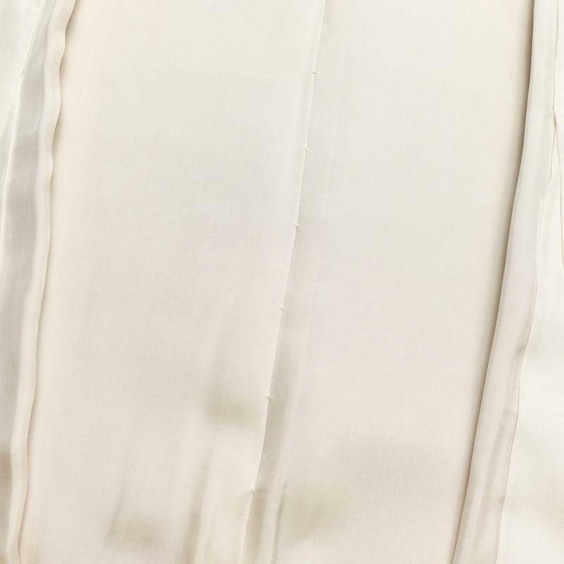 付け下げ 良品 しつけ糸付き 綸子 正絹 流水・波柄 袷仕立て 身丈156cm 裄丈65cm 橙_画像17