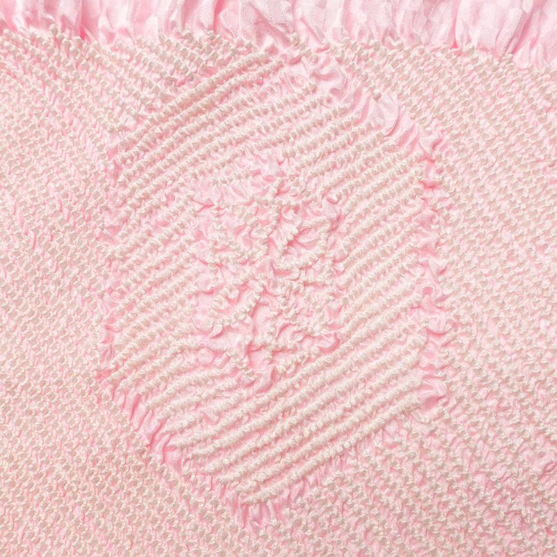 帯揚げ 良品 絞り 正絹 古典柄 ピンク_画像4