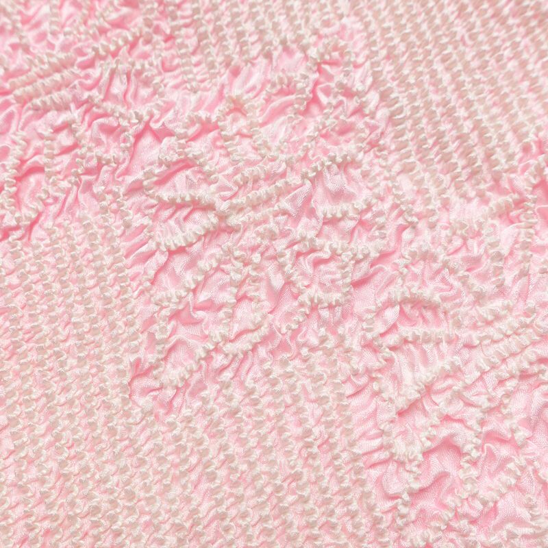 帯揚げ 良品 絞り 正絹 古典柄 ピンク_画像5