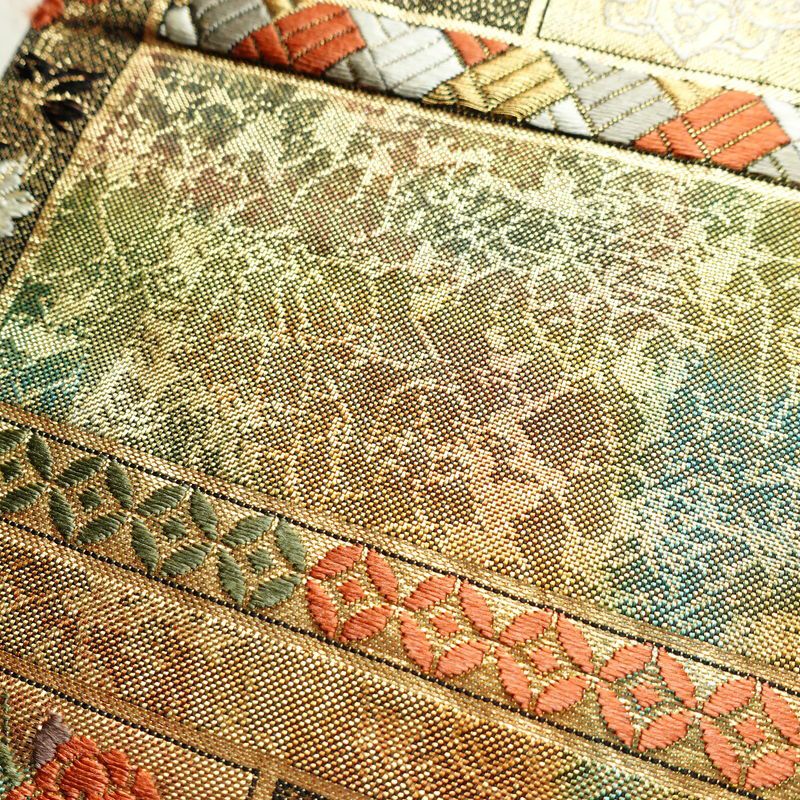 袋帯 六通柄 フォーマル用 正絹 幾何学柄・抽象柄 箔 多色使い_画像5